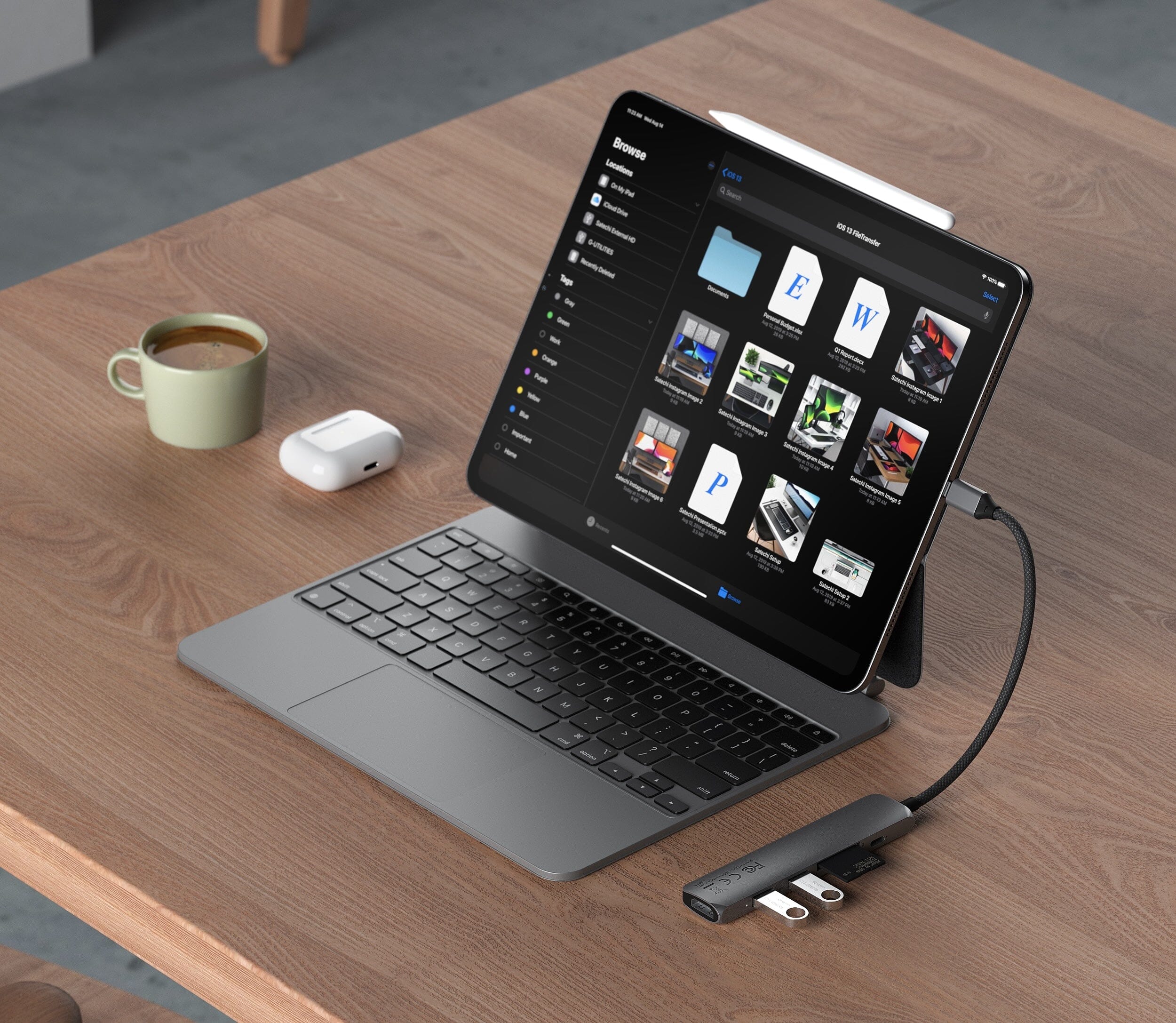 6-in-1 USB-C Slim Multi-Port Adapter Satechi Space Grey