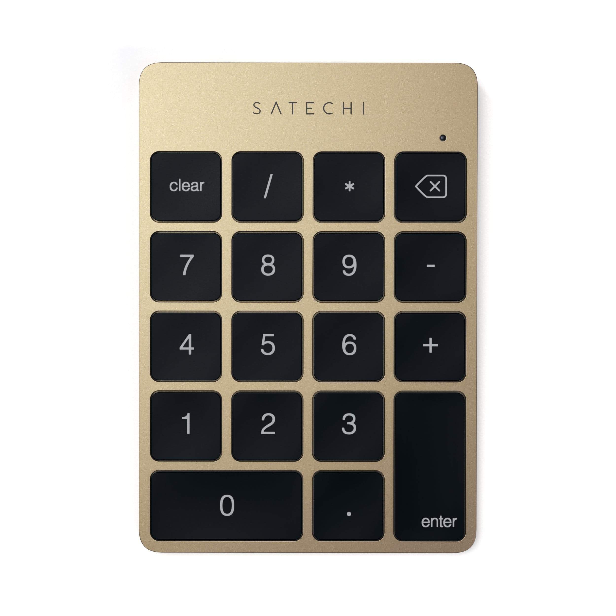 Aluminum Slim Rechargeable Bluetooth Keypad Keypads Satechi Gold