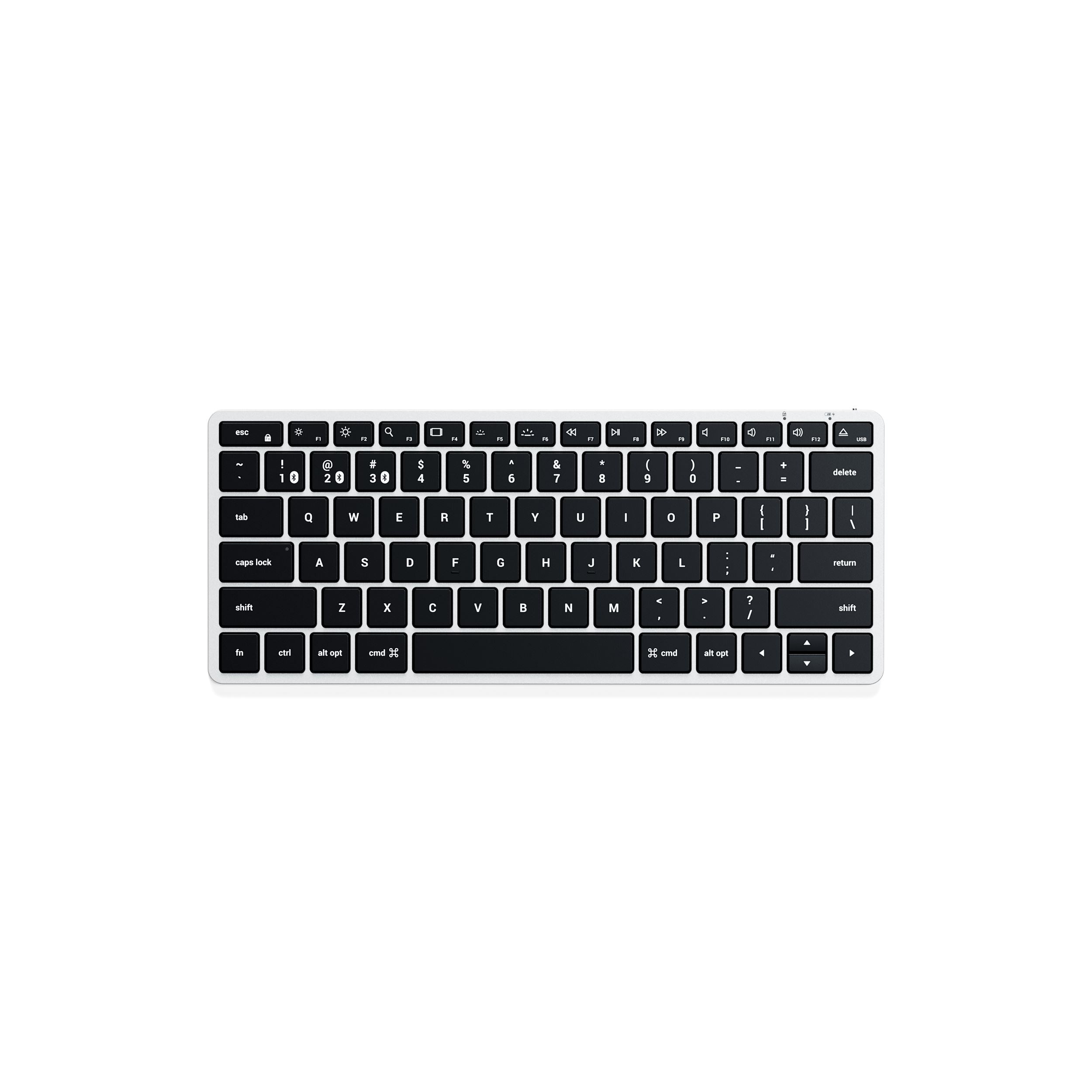 Slim X1 Bluetooth Backlit Keyboard Keyboards Satechi Silver