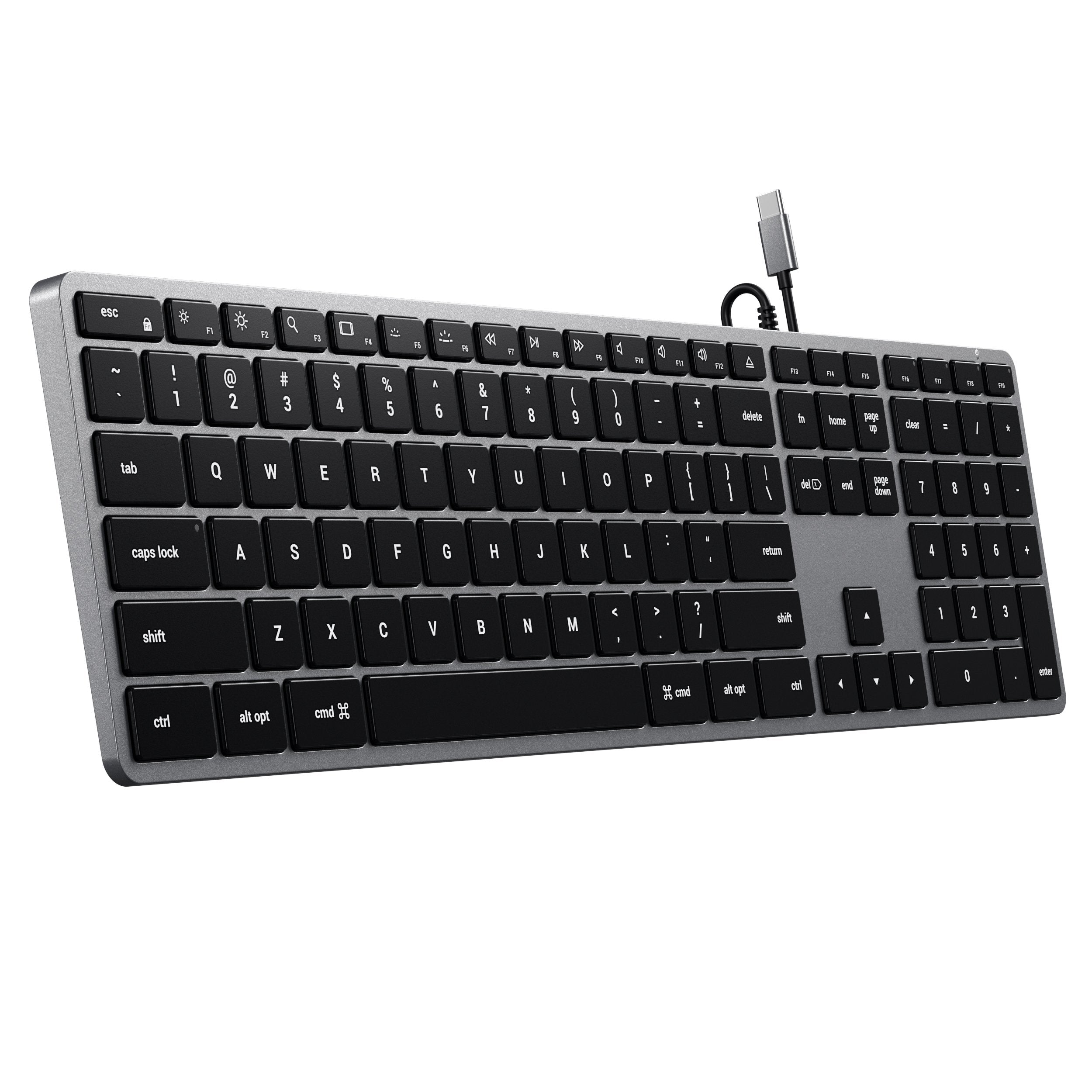 Slim X3 Wired Backlit Keyboard Keyboards Satechi