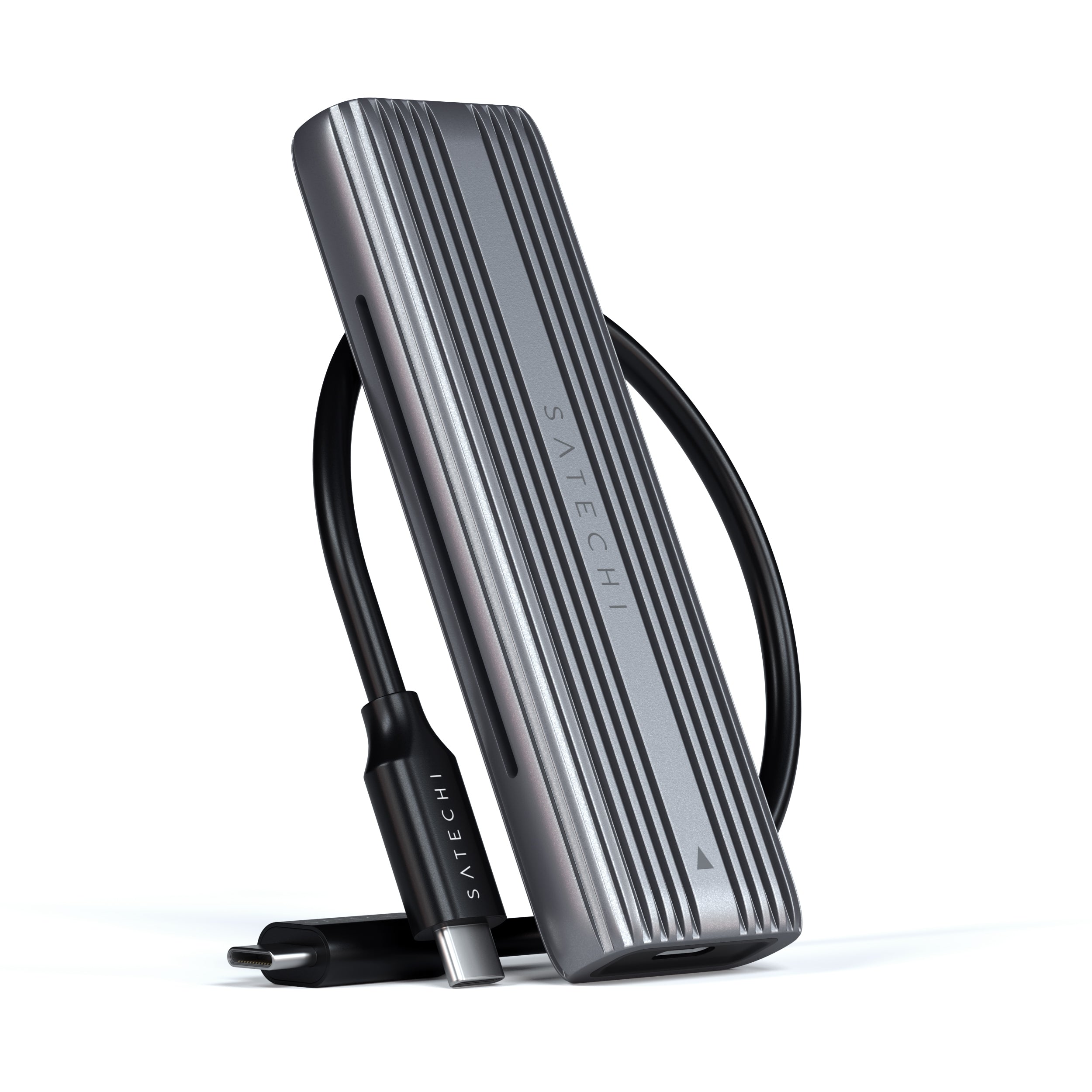 USB-C Aluminum Tool-Free Enclosure for M.2 PCIe NVMe and SATA SSD Satechi