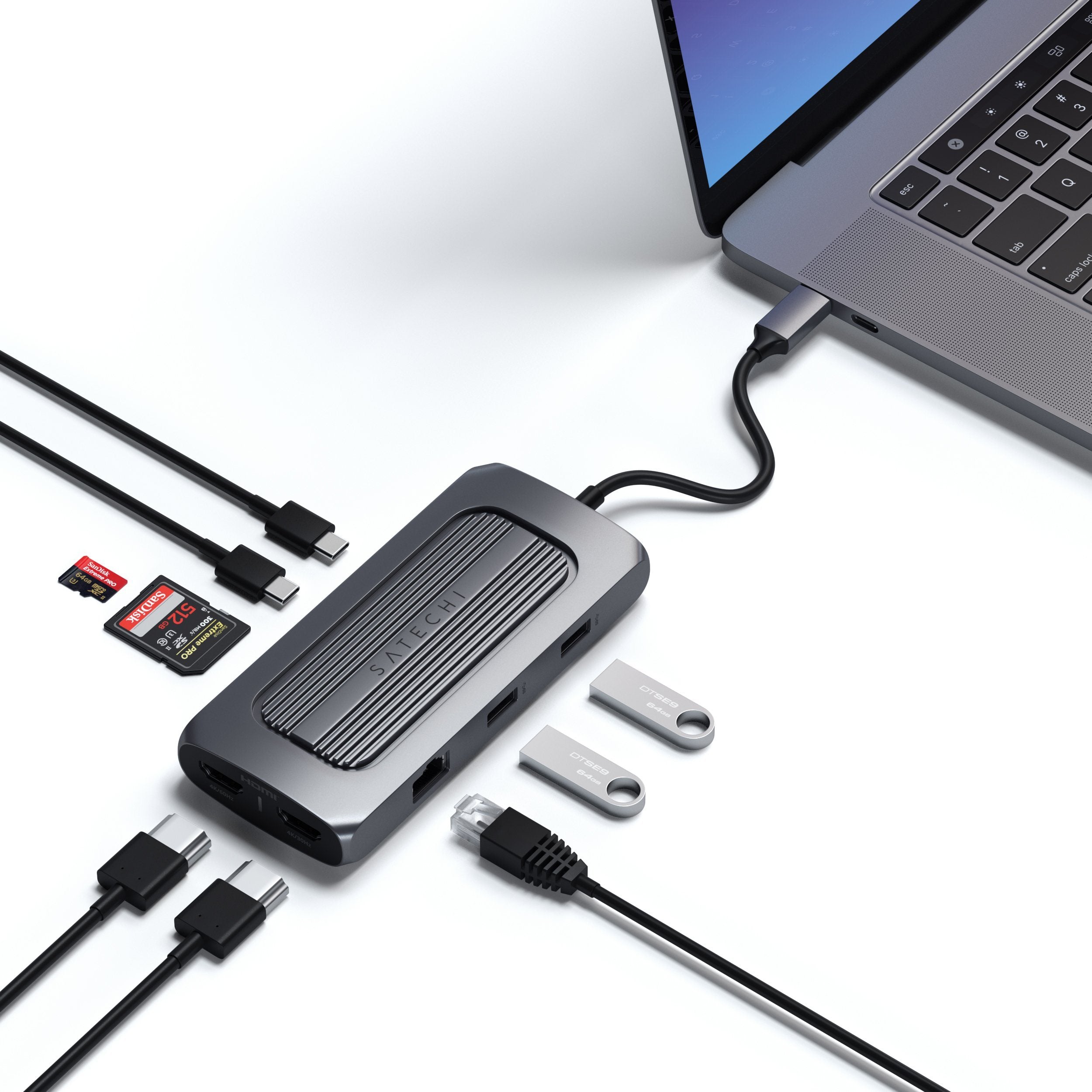 USB-C Multiport MX Adapter Multi-Ports ## Hubs & Adapters Satechi