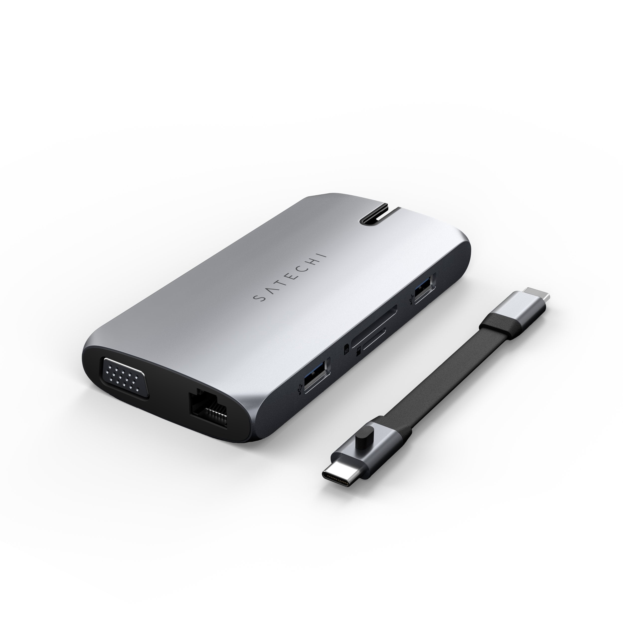 USB-C On-the-Go Multiport Adapter Multi-Ports Satechi Space Gray