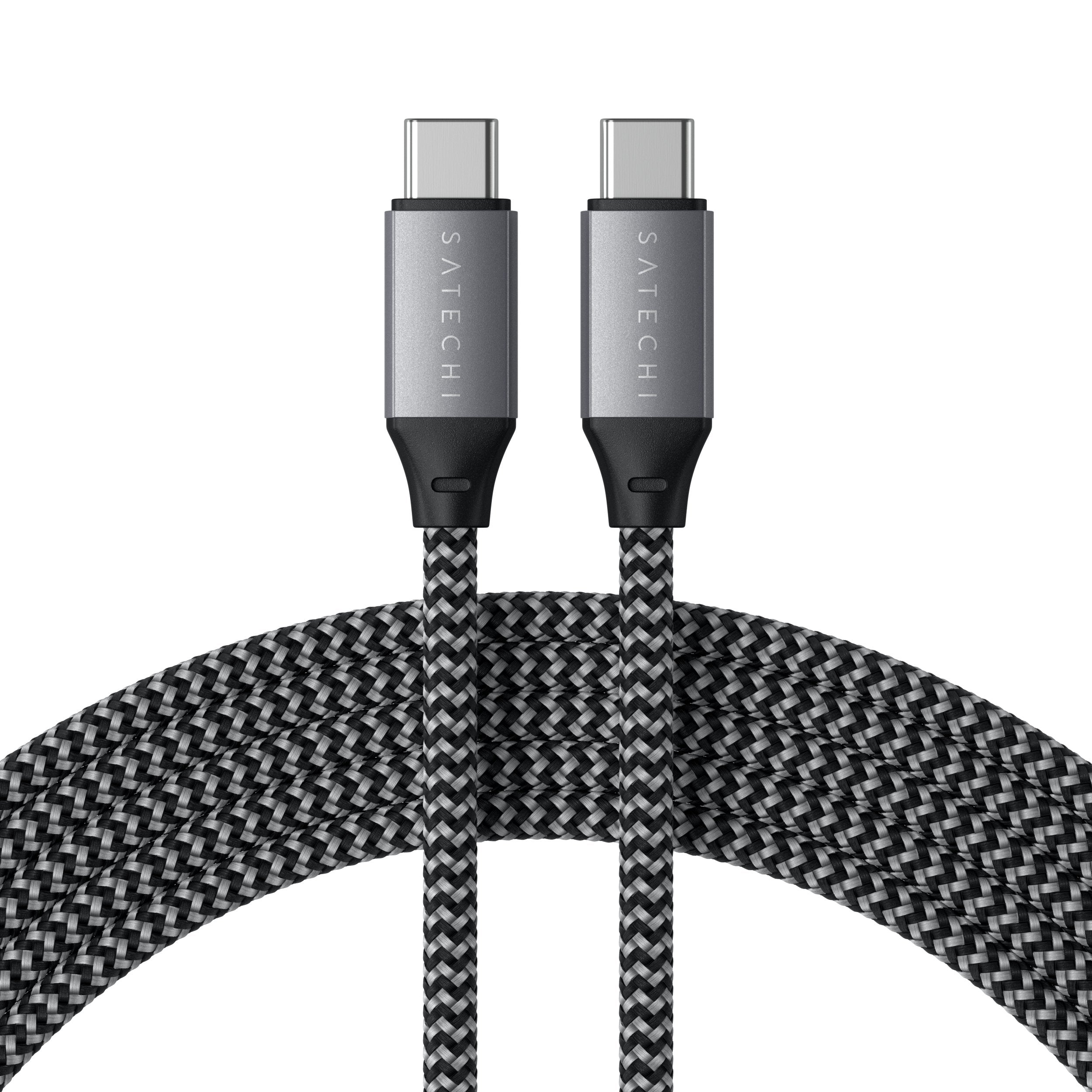 USB-C to USB-C 100W Charging Cable Cables Satechi Space Gray