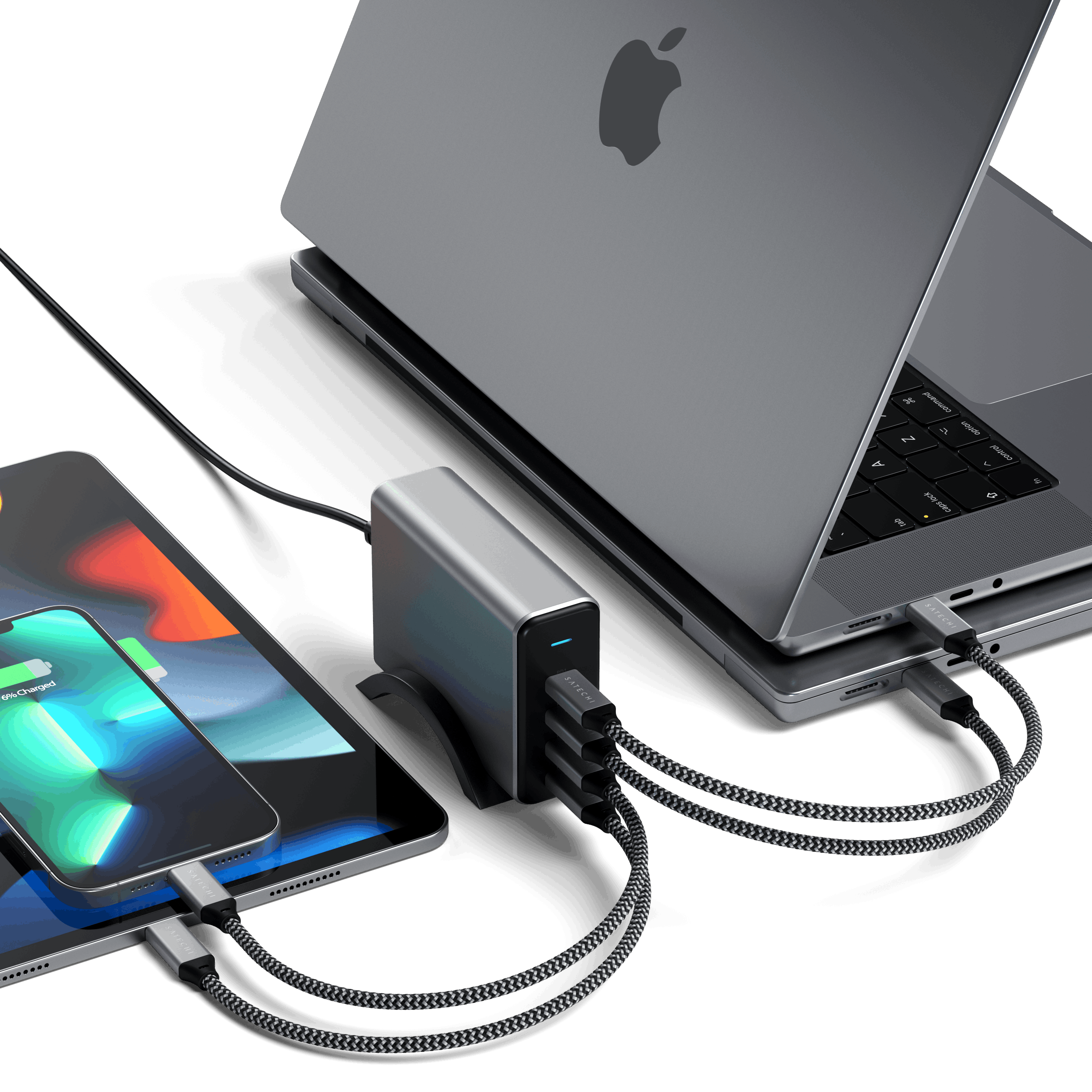 165W USB-C 4-Port PD GaN Charger Satechi US