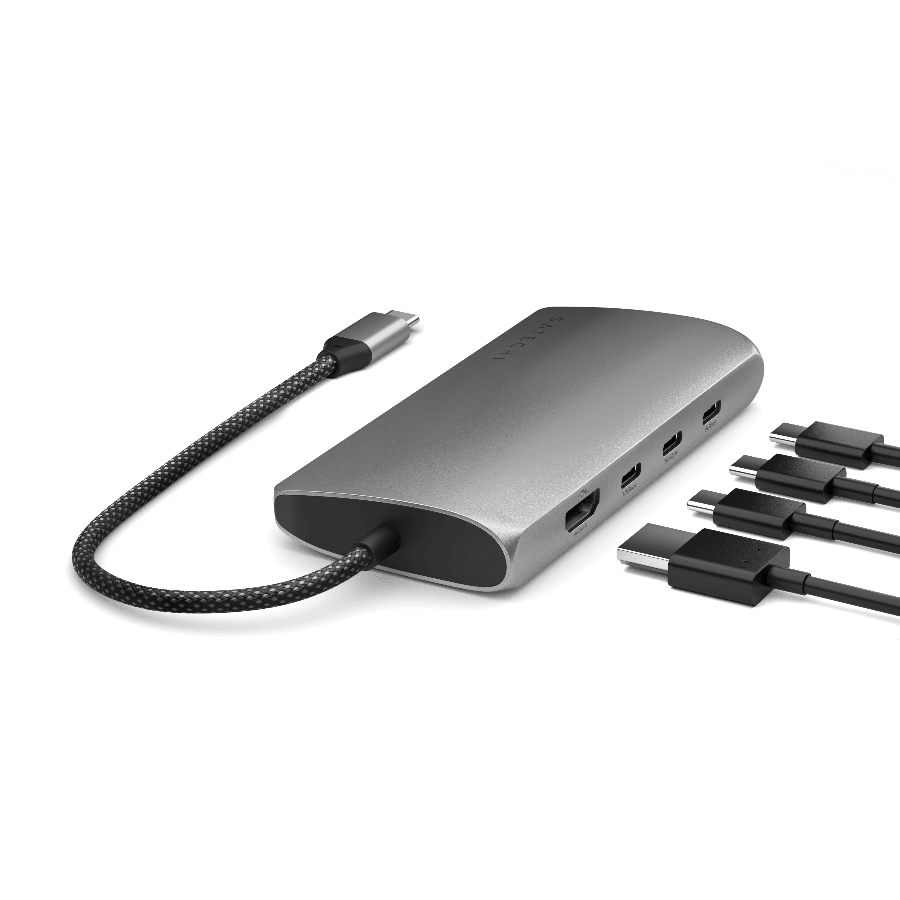 USB-C Multiport Adapter 8K With Ethernet V3 Satechi Space Gray